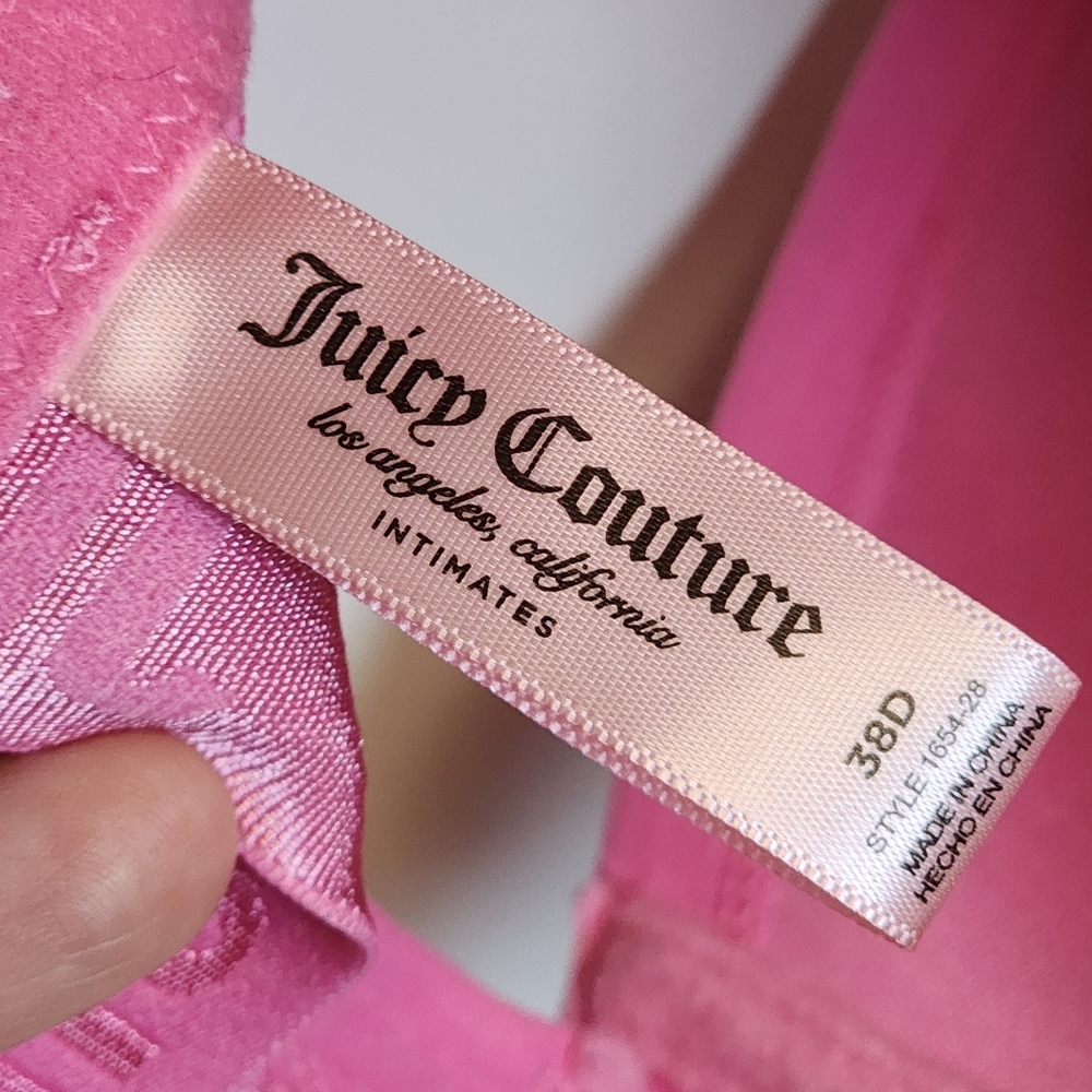 Juicy Couture Vibrant Pink Underwire Bra 38D - Picture 3 of 16
